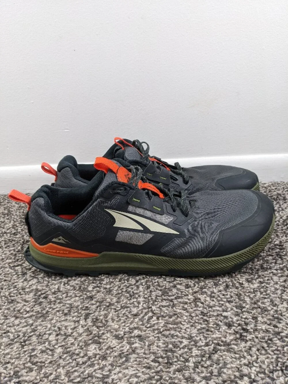 Altra Lone Peak 7 Trail Running Shoes Black Gray Mens Size 12.5 - Picture 1 of 8